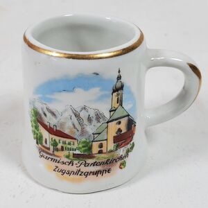Vintage Creamer Garmisch Partenkirchen Zugspitze 2 Inch
